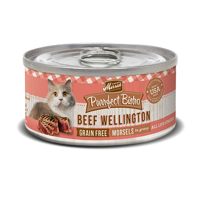 Merrick Purrfect Bistro Beef Wellington Cat Food 5.5 oz