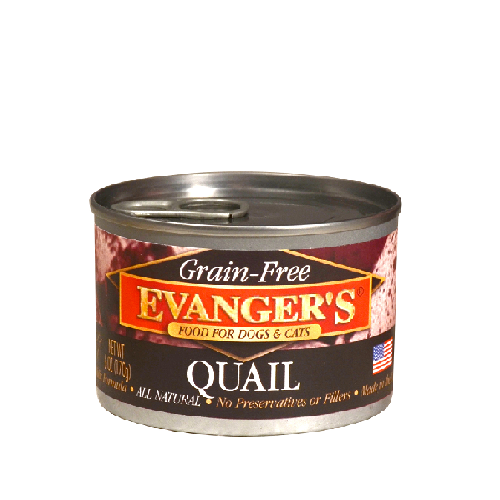 Evanger's Grain Free Quail For Dogs & Cats 6oz