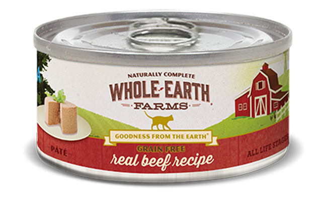 Merrick Whole Earth Farms Grain Free Real Beef Canned Cat Food