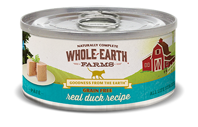 Merrick Whole Earth Farms Grain Free Real Duck Pate Canned Cat Food 5oz
