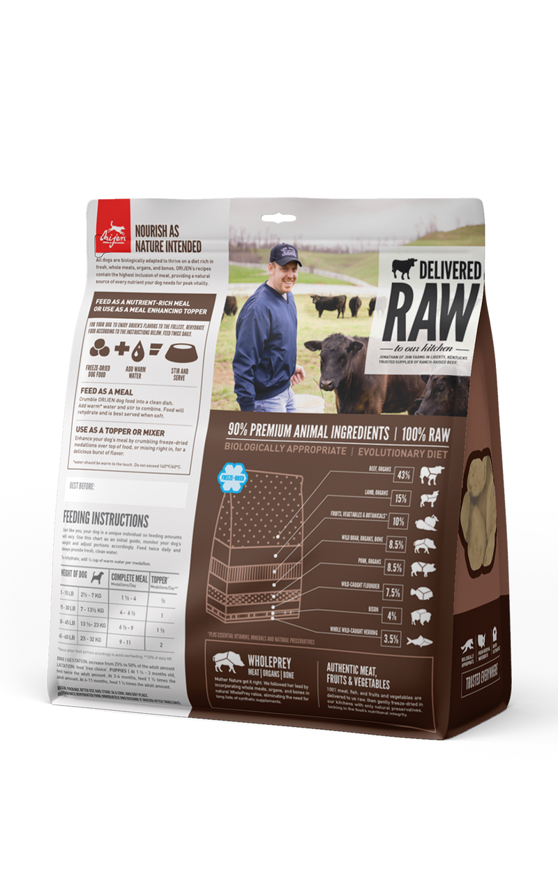 Orijen Freeze-Dried Regional Red Dog Food