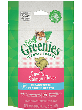 Greenies Feline Dental Treats Savory Salmon Flavor