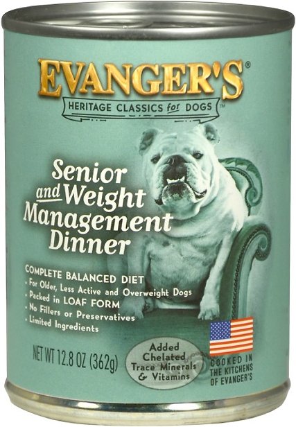 Evanger's Senior & Weight Management Dinner Dog Food, 12.8 oz