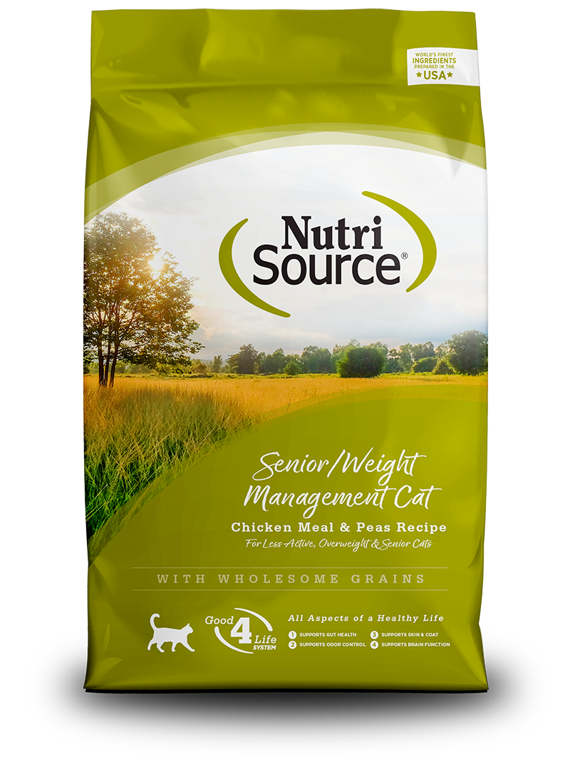NutriSource Senior Weight Management Cat Food 4 lb