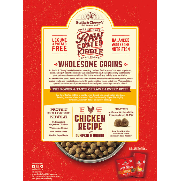 Stella & Chewy's Raw Coated Kibble with Wholesome Grains - Chicken
