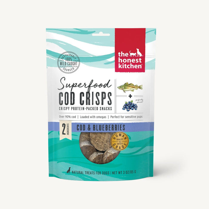 The Honest Kitchen Superfood Cod Crisps Dog Treat 3.0 oz