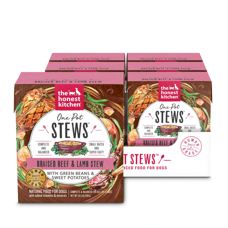 The Honest Kitchen-One Pot Stew Braised Beef Lamb Stew with Green Beans  Sweet Potatoes 10.5 oz