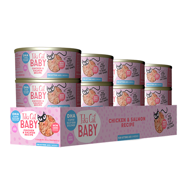 Tiki Cat Baby: Chicken & Salmon Wet Food for Kittens