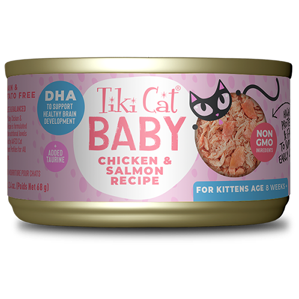 Tiki Cat Baby: Chicken & Salmon Wet Food for Kittens