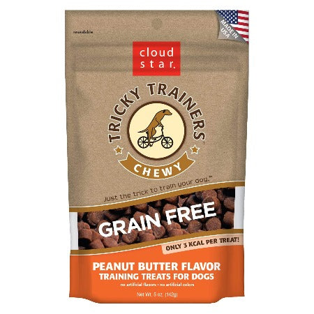 Tricky Trainers Grain Free Chewy Treat, Peanut Butter