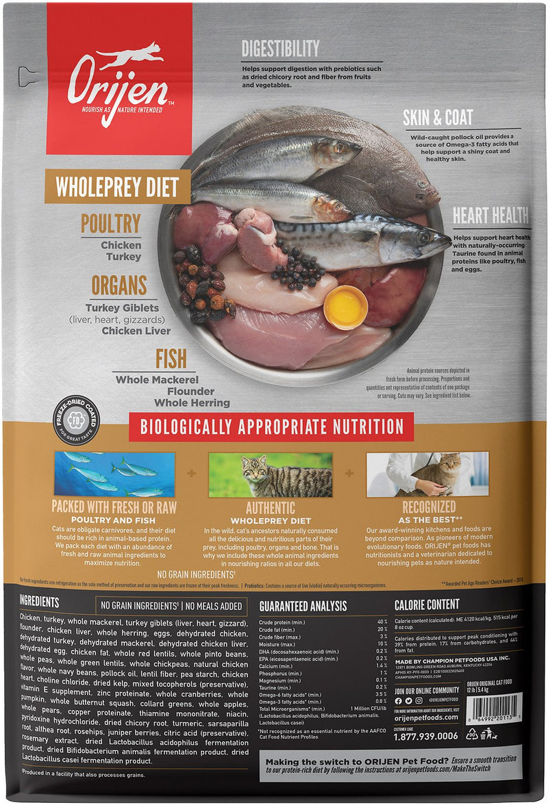 Orijen Original Grain-Free Dry Cat Food