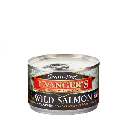 Evanger's Grain Free Wild Salmon For Dogs & Cats 6oz